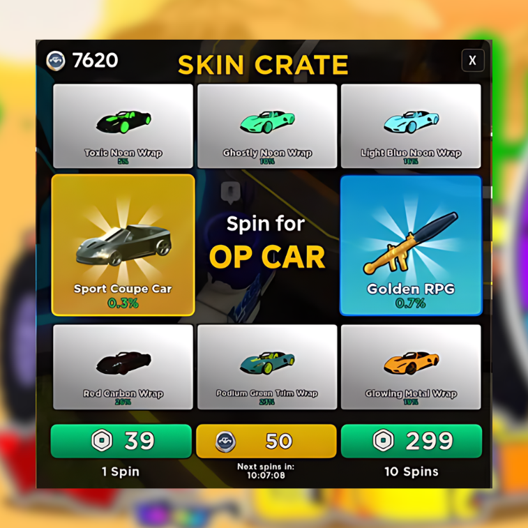 10 Crate Spin