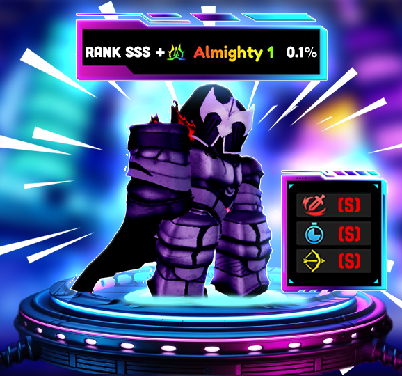 The Cursed Knight (unlocked) Rank SSS + Almighty 1