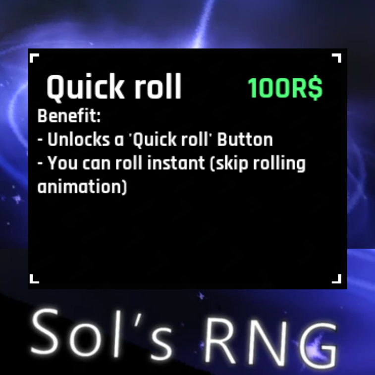 Quick roll