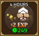 4 Hour x2 EXP