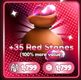 35 Red Stones