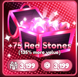 75 Red Stones