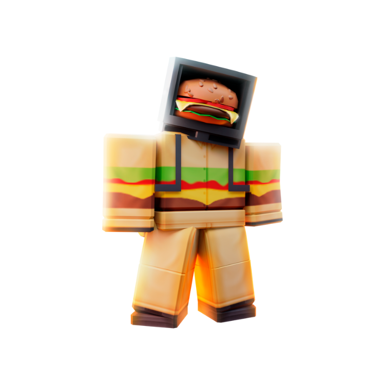 Hamburger TV Man